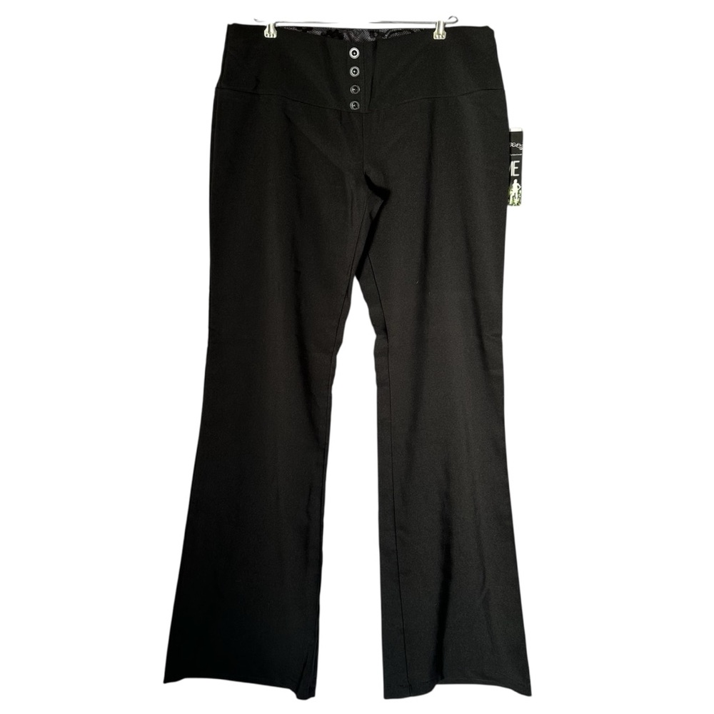 Lime Black Dress Pants Flare Size 13